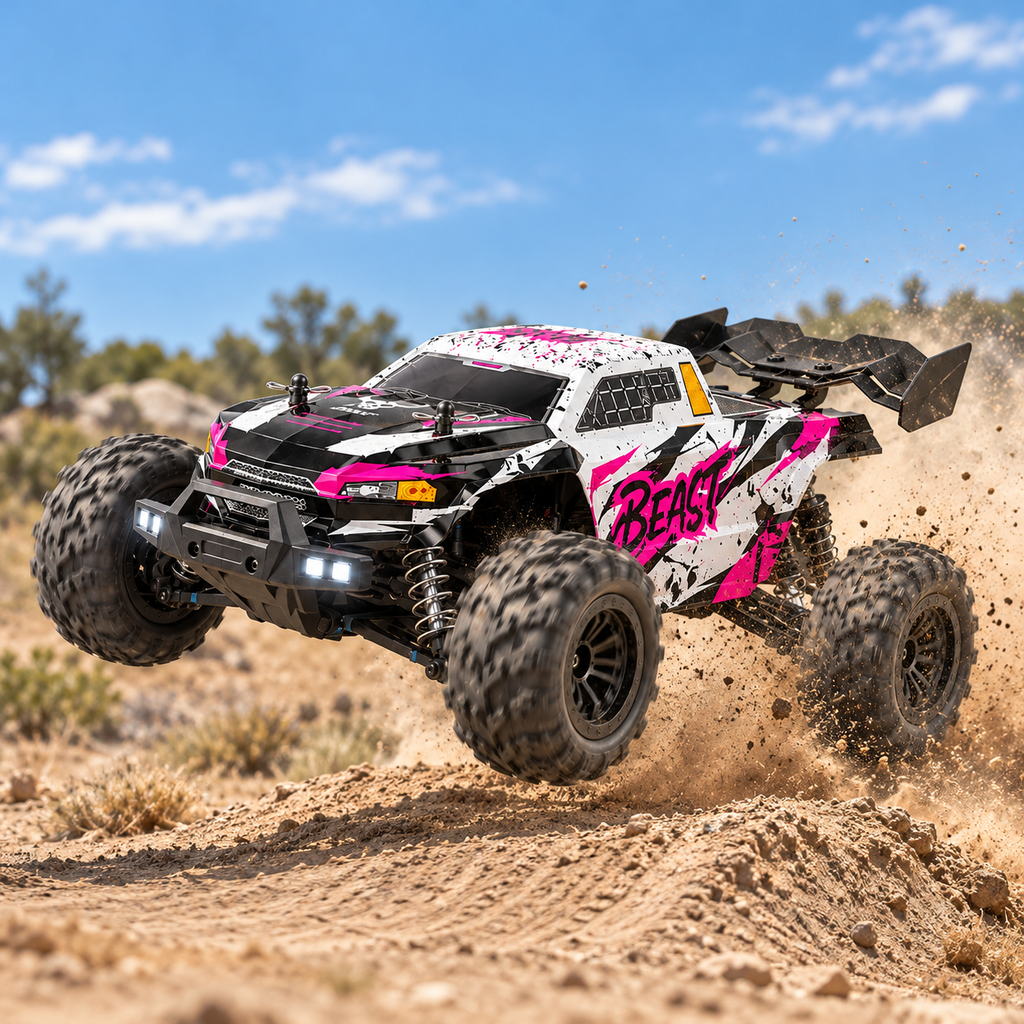Monster truck télécommandé 4x4 brushless 1:16, 75 km/h