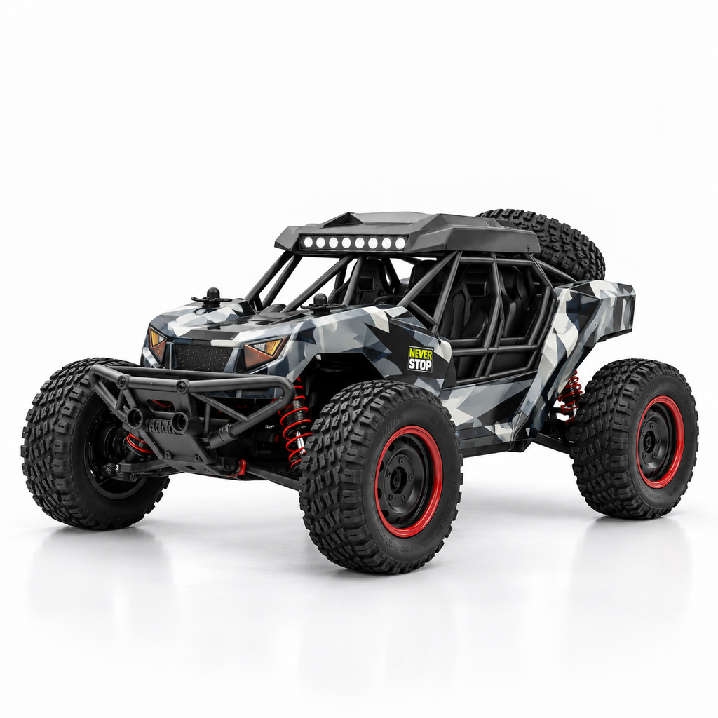 Voiture télécommandée buggy tout-terrain 4x4 1:16, 50 km/h