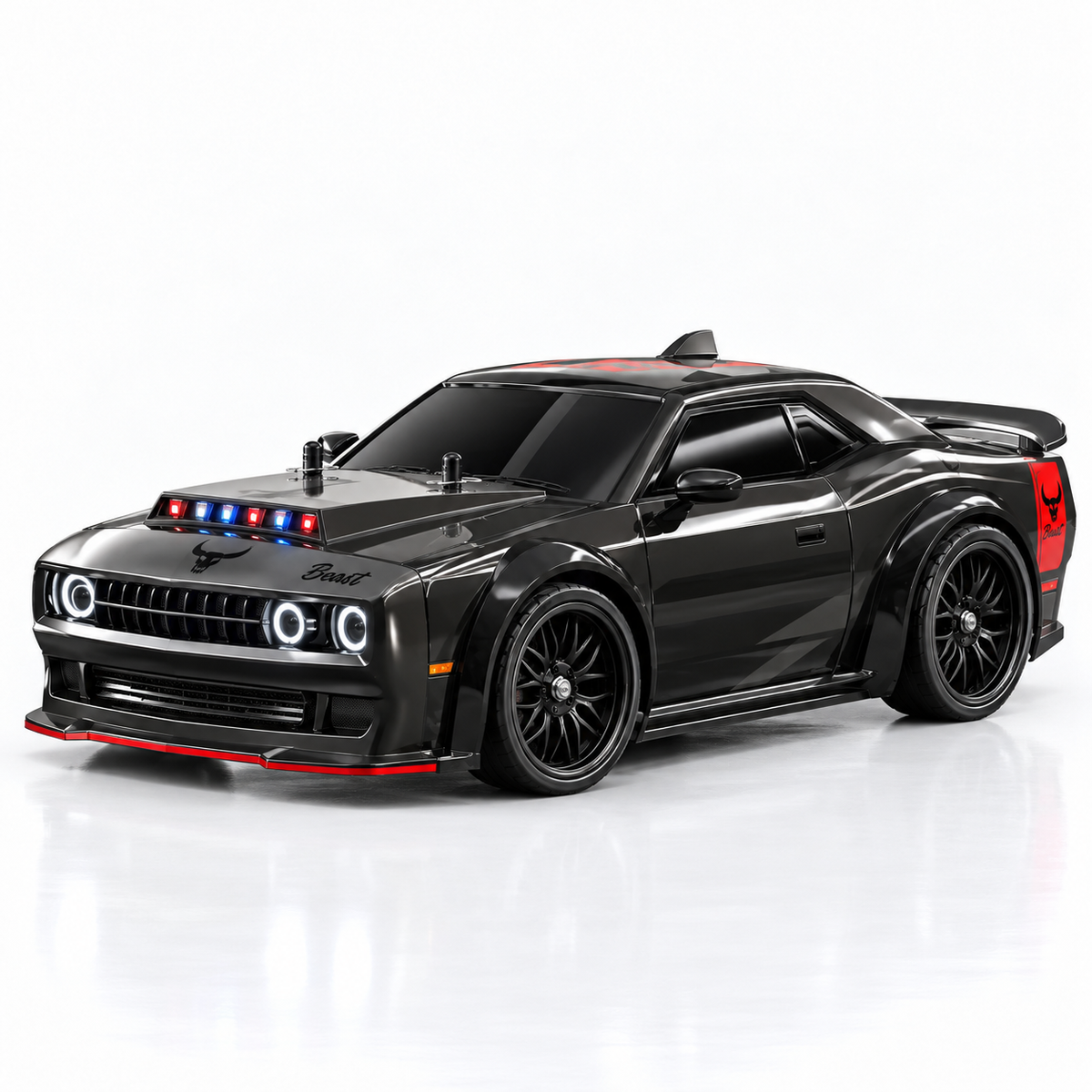 Voiture télécommandée de drift 4x4 brushless 1:16, 70 km/h