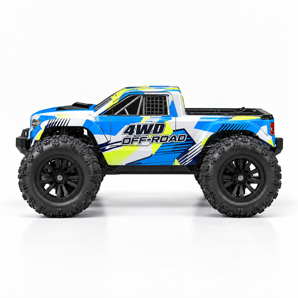 Voiture télécommandée monster truck 4x4 1:18, 30 km/h