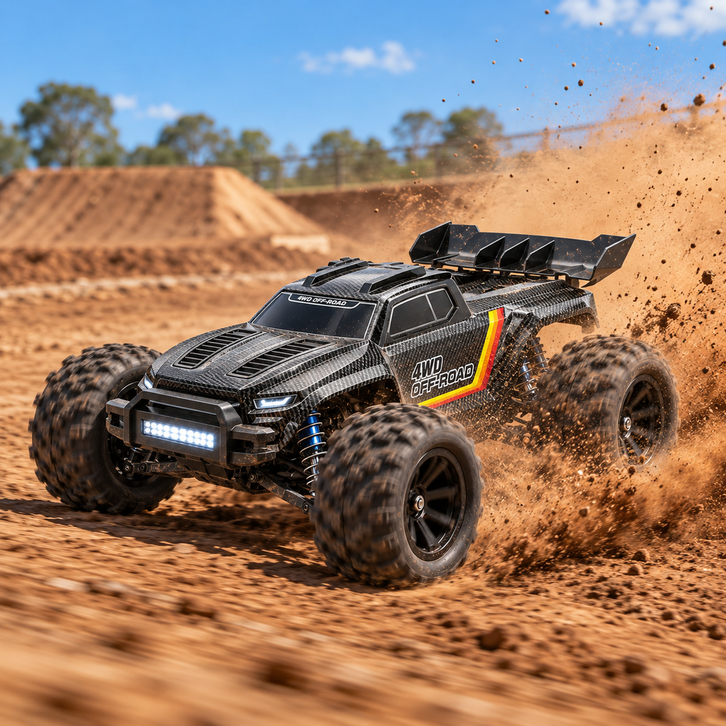Voiture télécommandée monster truck 4x4 brushless 1:12, 55 km/h