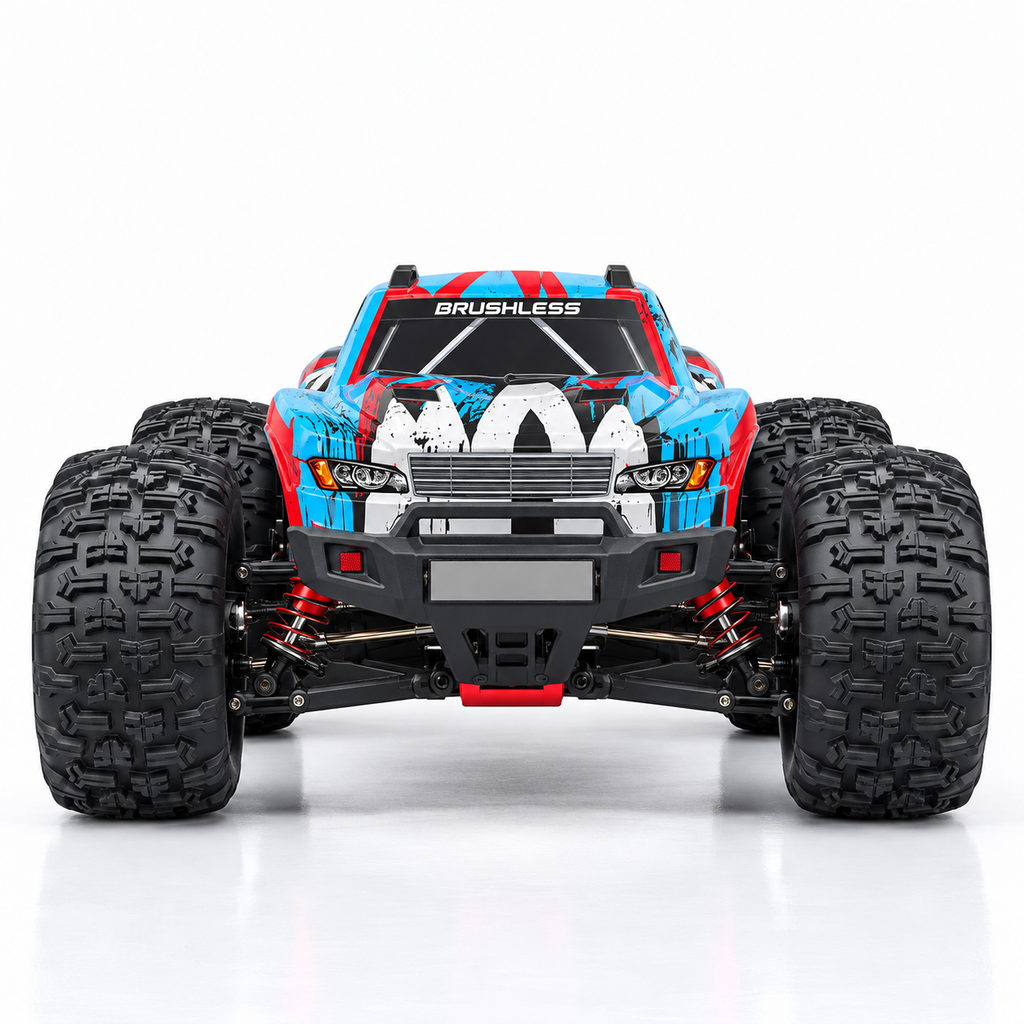 Voiture télécommandée monster truck 4x4 brushless 1:16, 45 km/h