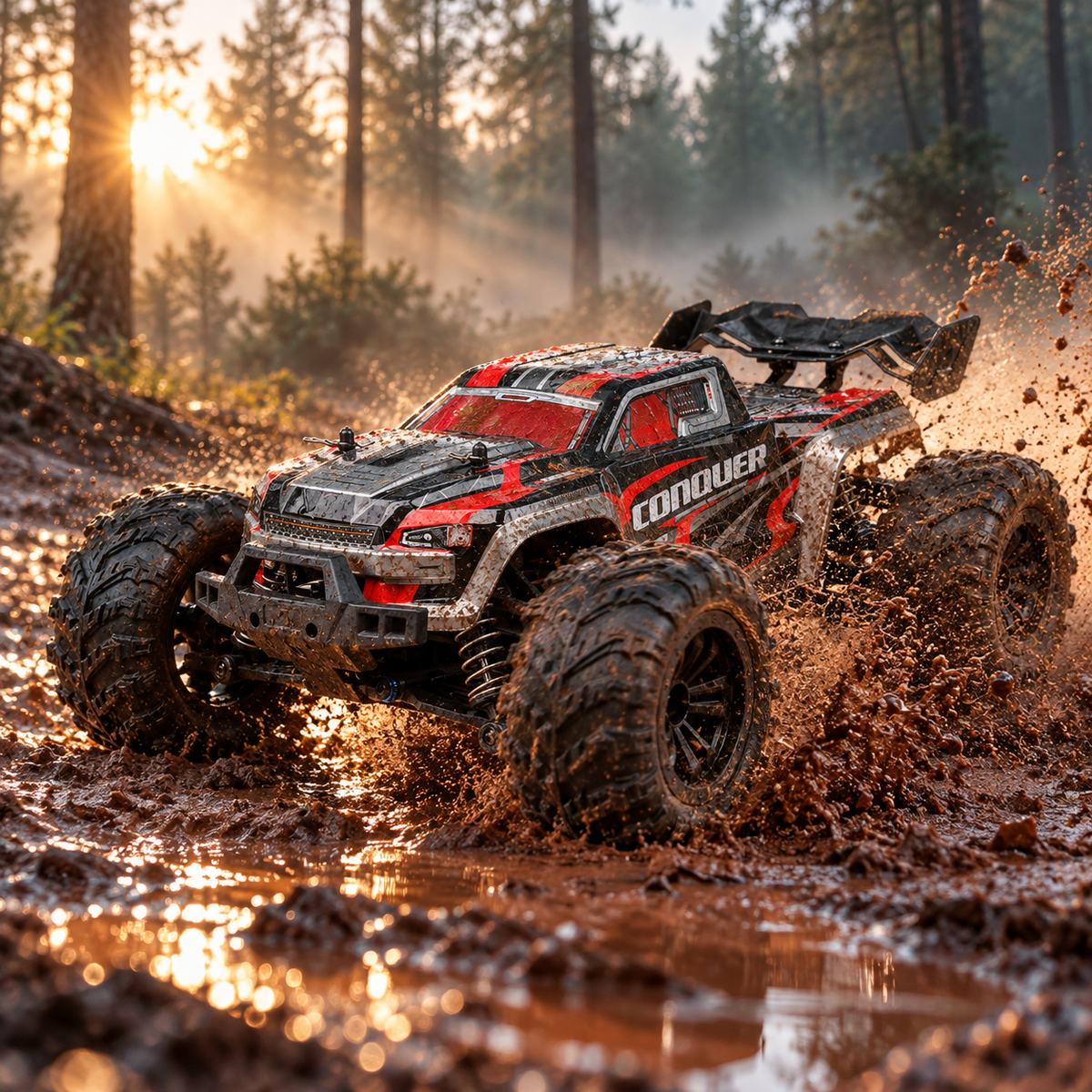 Voiture télécommandée tout-terrain 4x4 1:16, 35 km/h